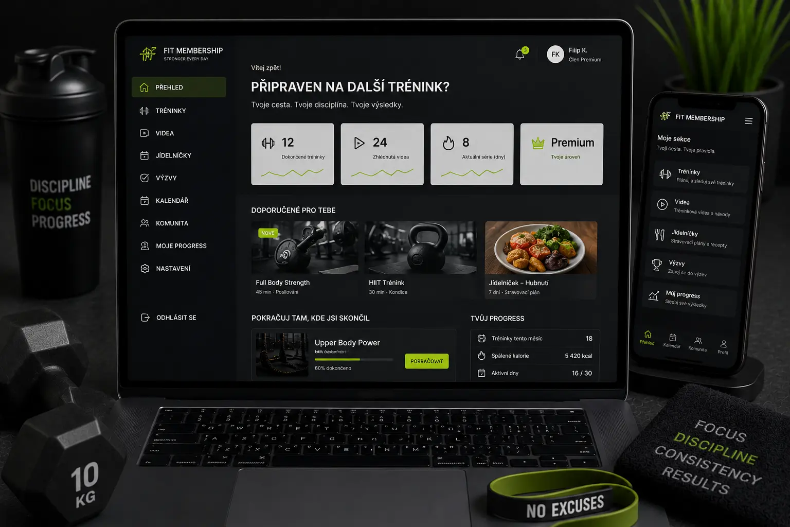 Member section for fitness