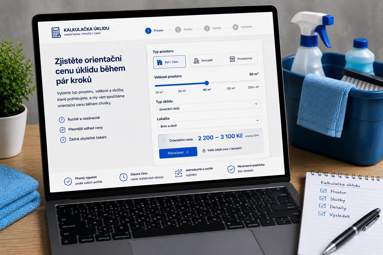 Online-Reinigungsrechner