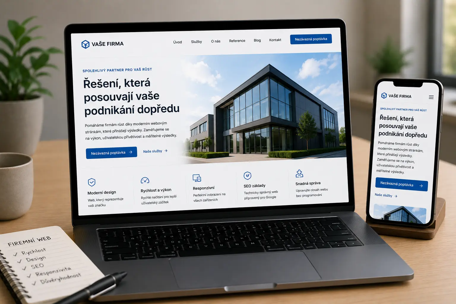 Erstellung einer Firmenwebsite