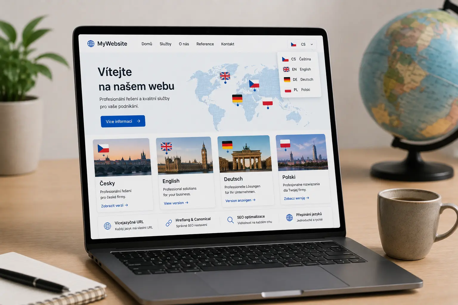 Vícejazyčný web na míru