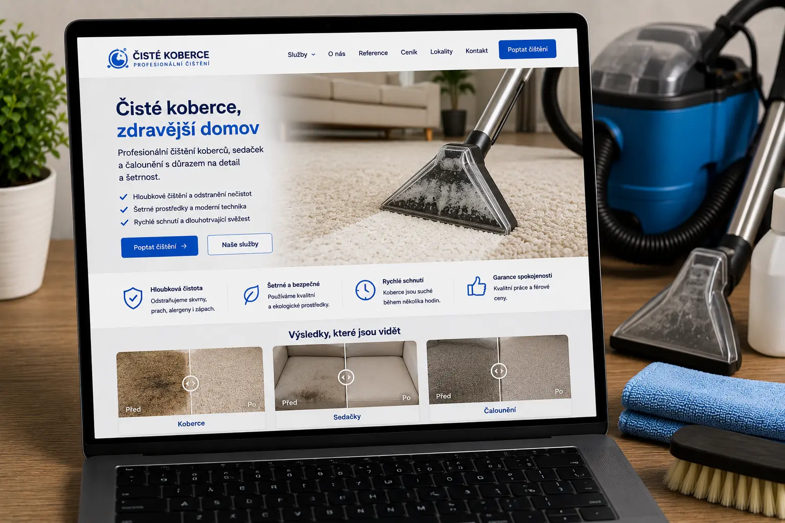 Website for carpet cleaning