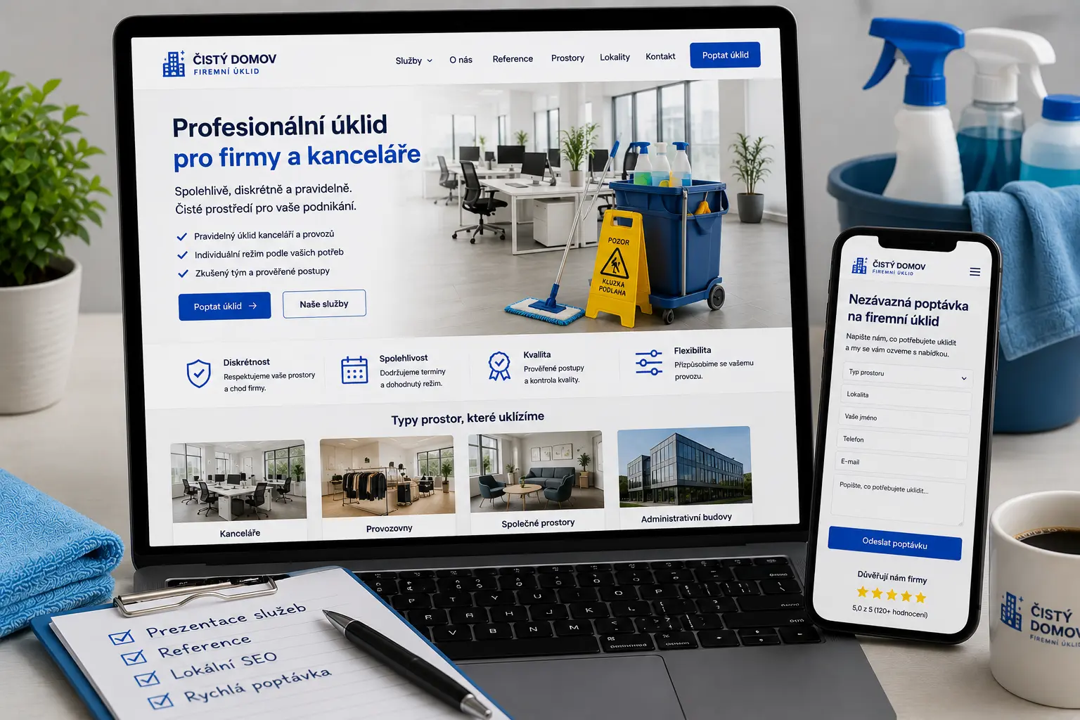 Website for commercial cleaning