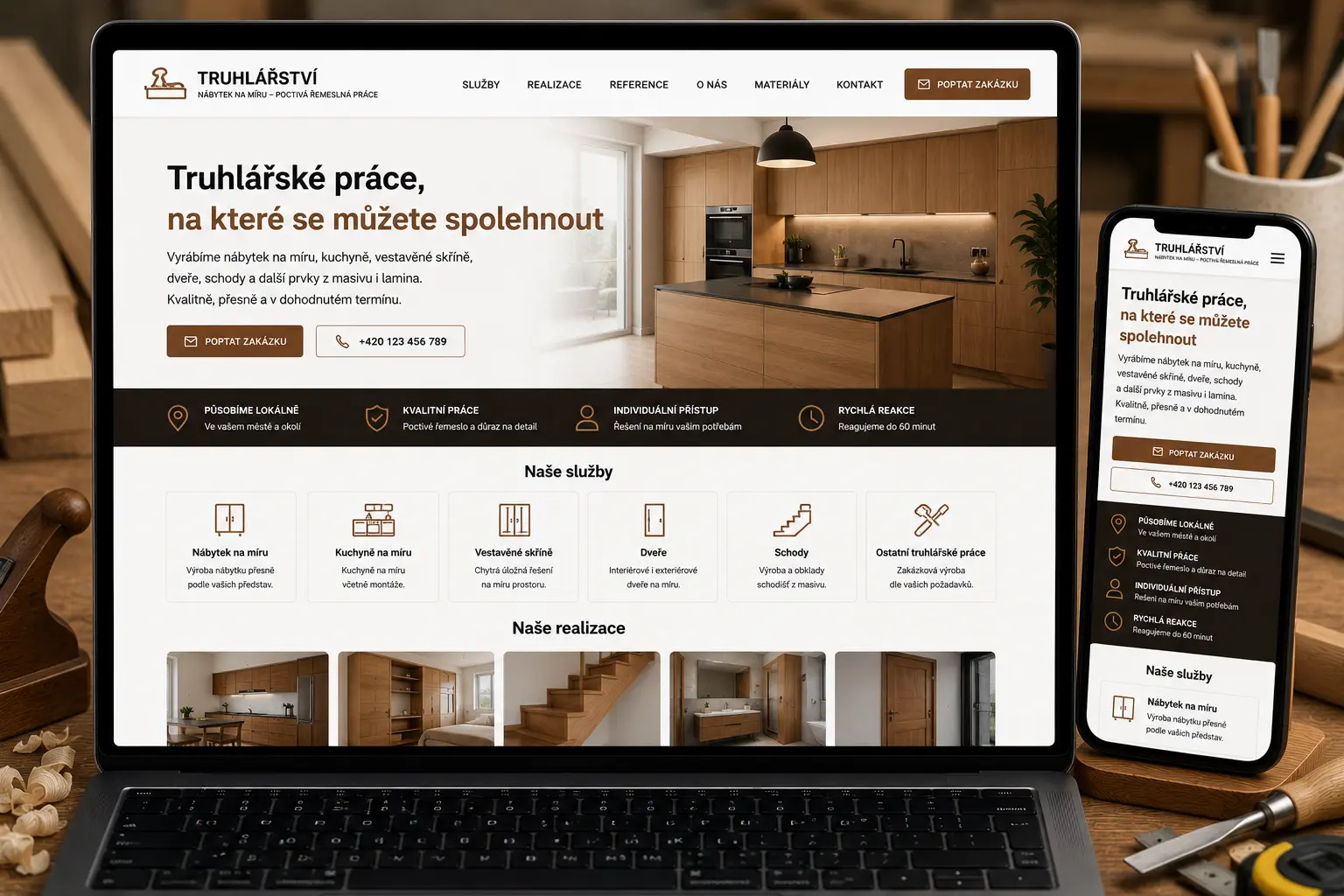 Website for carpenters
