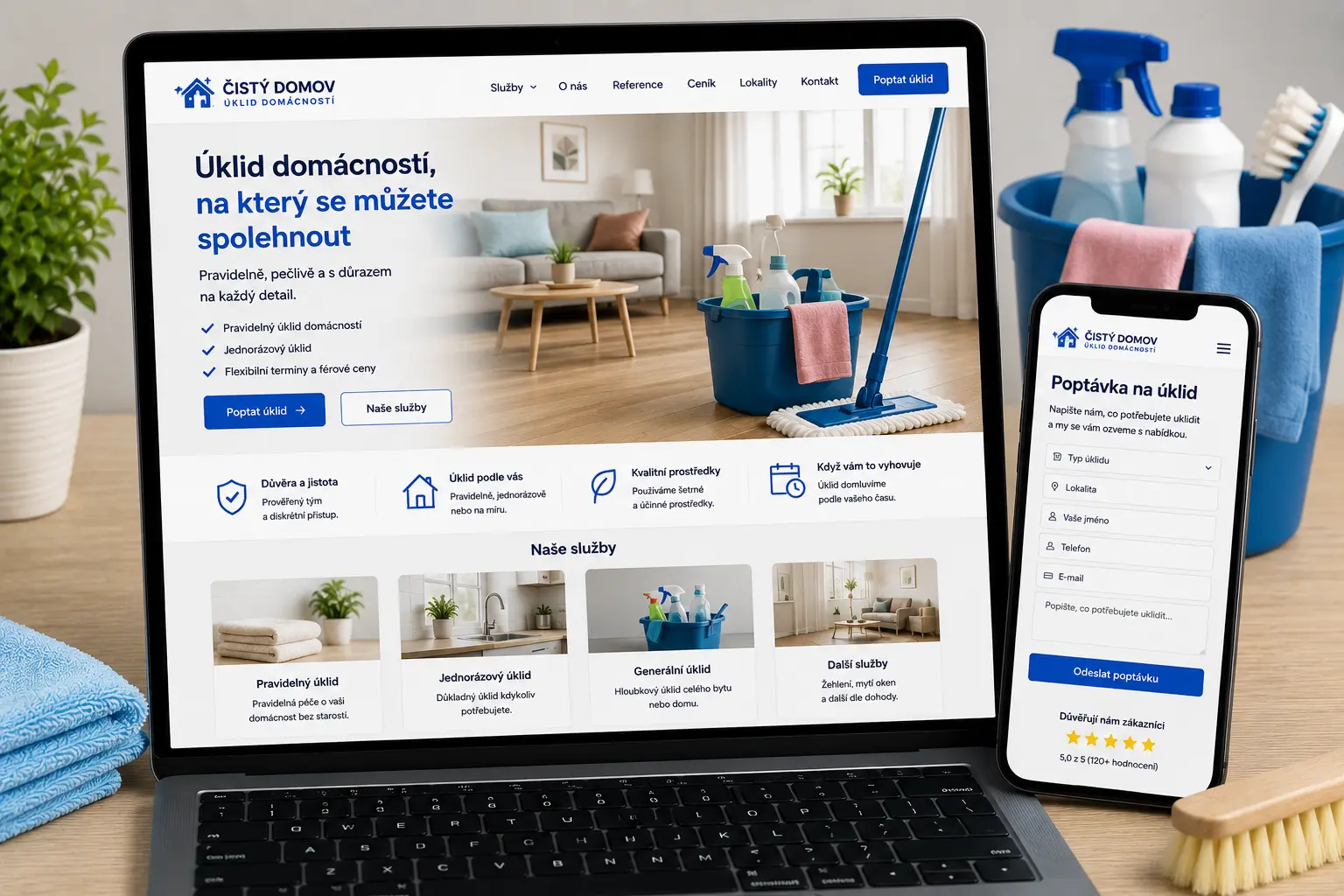 Website for home cleaning