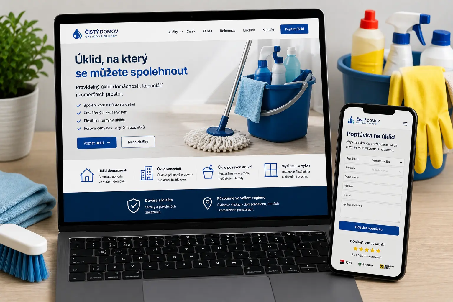 Websites for cleaning companies